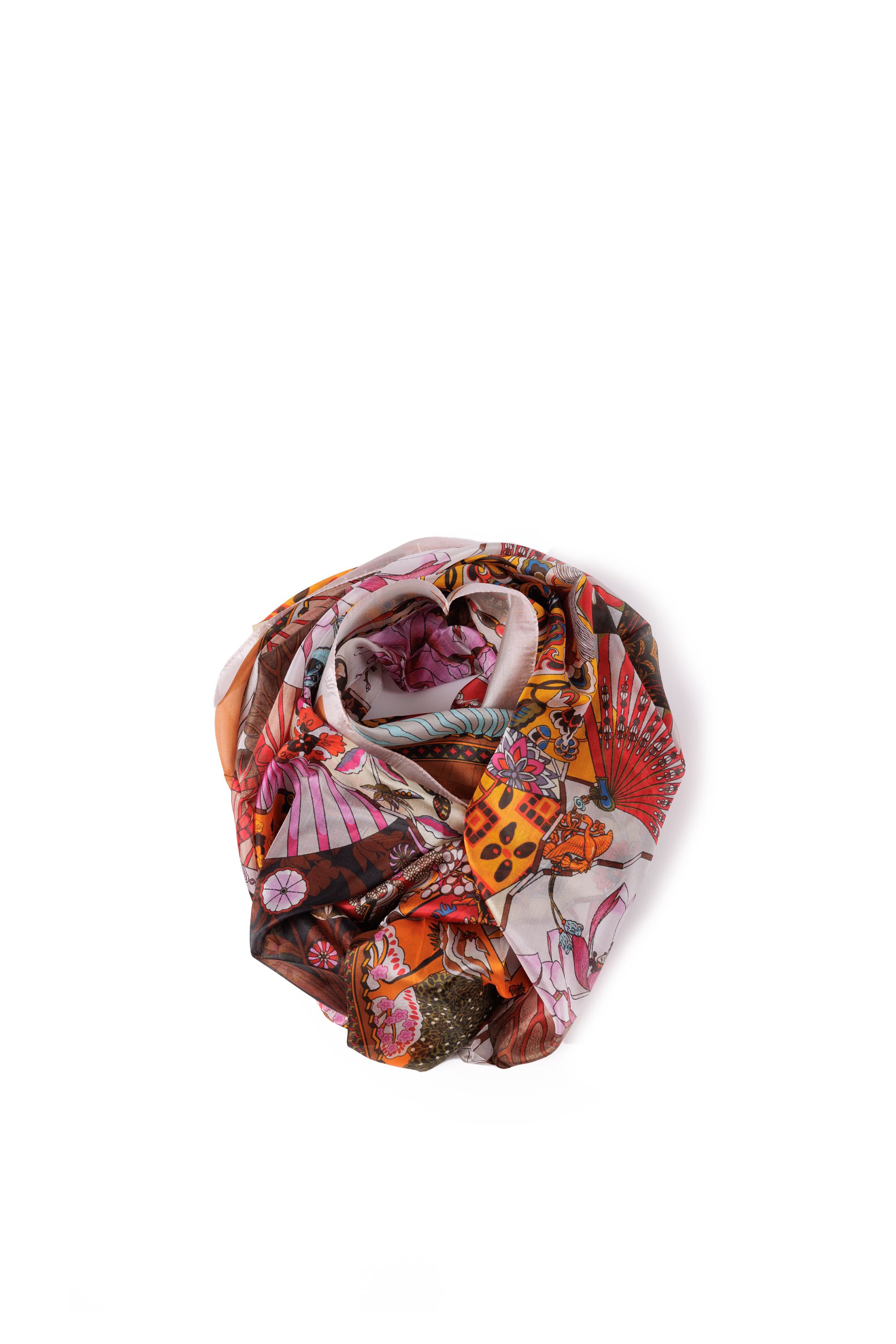 Cromia - 8051978464808 foulard ventaglio 180x110 silk