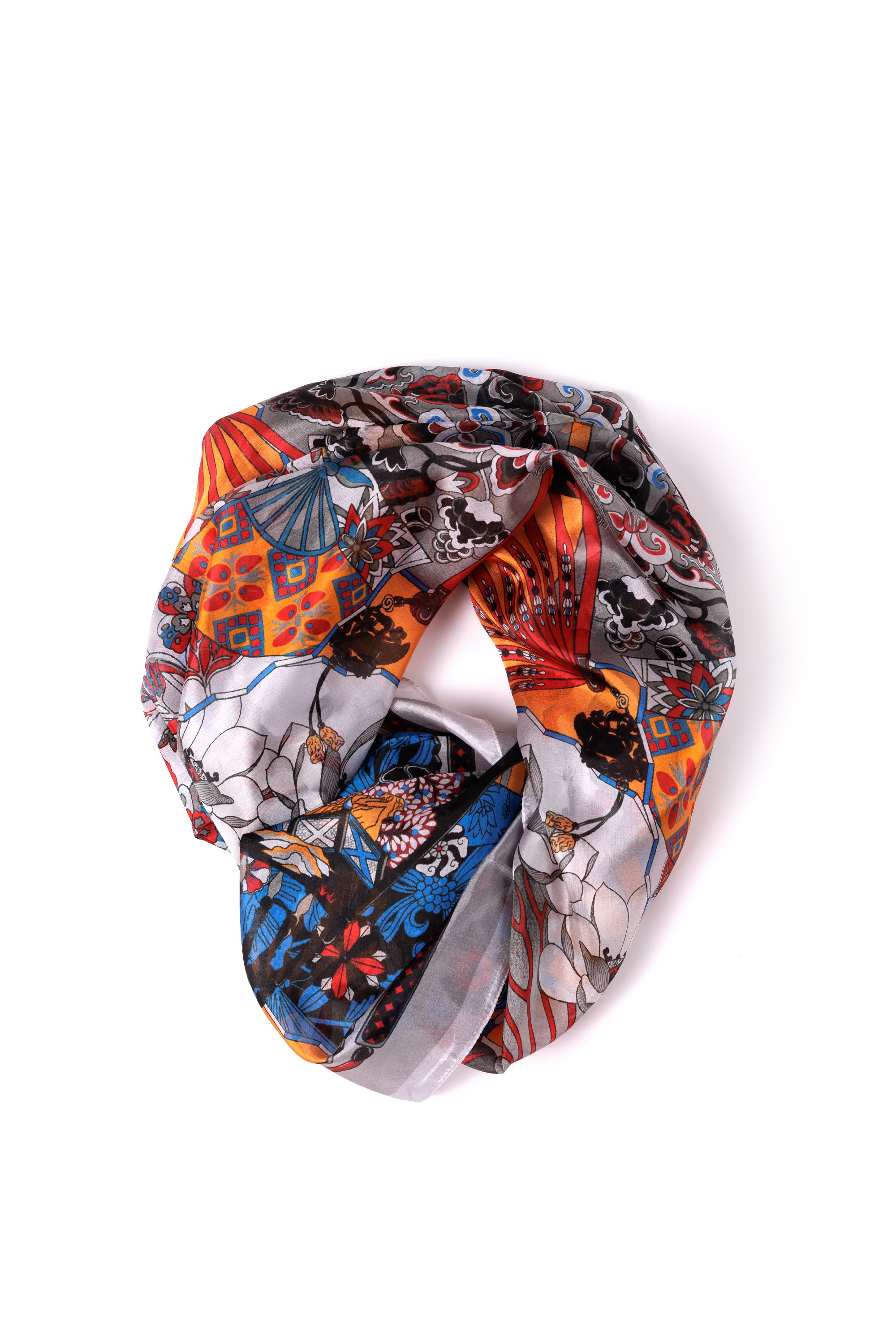 Cromia - 8051978464815 foulard ventaglio 180x110 silk